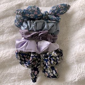 5 scrunchies hair ties